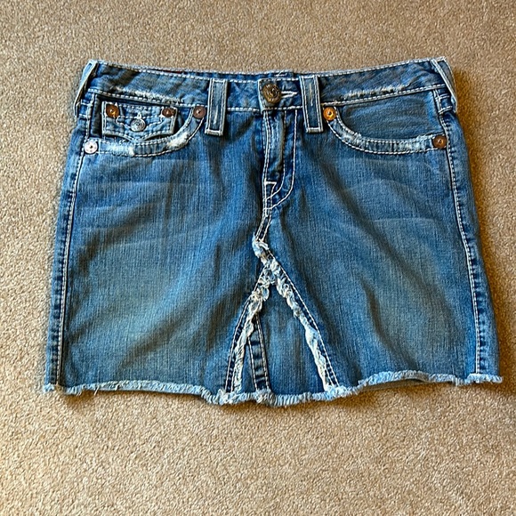 True Religion Skirts True Religion Denim Skirt Poshmark